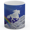 Sonja Ariel von Staden Kunstdruck Tasse / 325 ml Einhornbild: Wolkenstürmer - Kunstdruck