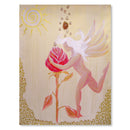 Sonja Ariel von Staden Kunstdruck Leinwand / 40x30 cm Elfenbild: Rosen-Elf - Kunstdruck