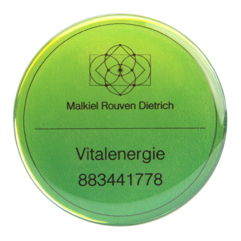 Malkiel Dietrich Karten Energie-Button "Vitalenergie"