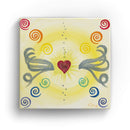 Sonja Ariel von Staden Kunstdruck Leinwand / 20x20 cm Energiebild: Chakra-Engel-Herz - Kunstdruck