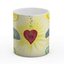 Sonja Ariel von Staden Kunstdruck Tasse / 325 ml Energiebild: Chakra-Engel-Herz - Kunstdruck