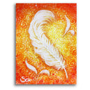 Sonja Ariel von Staden Kunstdruck Leinwand / 40x30 cm Energiebild: EngelFedern der sanften Freude - Kunstdruck