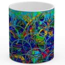 Vadim Tschenze Kunstdruck Tasse / 325 ml Energiebild: Gitter-Mandala - Absicherung - Kunstdruck