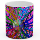 Vadim Tschenze Kunstdruck Tasse / 325 ml Energiebild: Gitter-Mandala - Harmonie - Kunstdruck