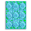 Vadim Tschenze Kunstdruck Leinwand / 40x30 cm Energiebild: Gitter-Mandala - Schönheit - Kunstdruck