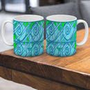 Vadim Tschenze Kunstdruck Tasse / 325 ml Energiebild: Gitter-Mandala - Schönheit - Kunstdruck