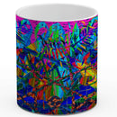 Vadim Tschenze Kunstdruck Tasse / 325 ml Energiebild: Gitter-Mandala - Schutz der Seele - Kunstdruck