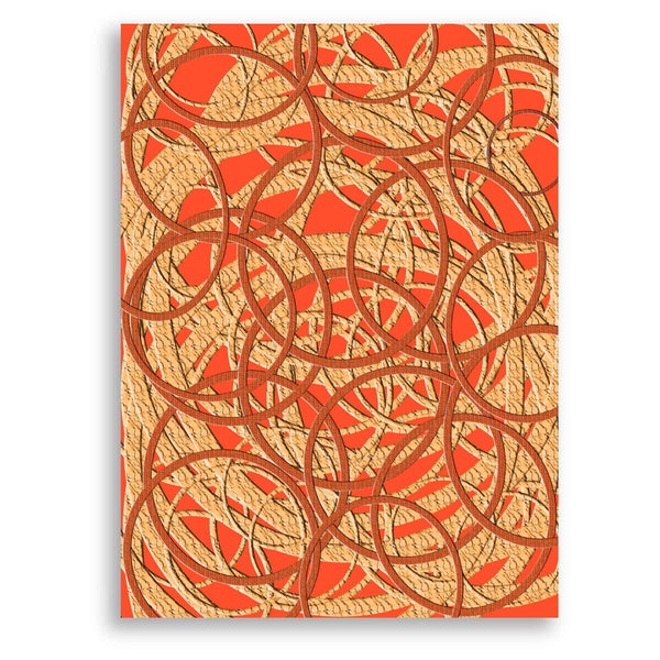 Vadim Tschenze Kunstdruck Leinwand / 40x30 cm Energiebild: Gitter-Mandala - Ziele - Kunstdruck