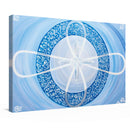 Sonja Ariel von Staden Kunstdruck Leinwand / 30x20 cm Energiebild: Kristall-Sternentor der klaren Kommunikation und Coelestin - Kunstdruck