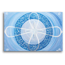 Sonja Ariel von Staden Kunstdruck Poster / 60x40 cm Energiebild: Kristall-Sternentor der klaren Kommunikation und Coelestin - Kunstdruck