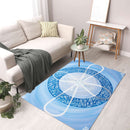 Sonja Ariel von Staden Kunstdruck Teppich / 140x90 cm Energiebild: Kristall-Sternentor der klaren Kommunikation und Coelestin - Kunstdruck