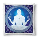 Sonja Ariel von Staden Kunstdruck Kissen / 40x40 cm Energiebild: Kristall-Sternentor der Meditation und des Bergkristalls - Kunstdruck