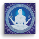 Sonja Ariel von Staden Kunstdruck Leinwand / 20x20 cm Energiebild: Kristall-Sternentor der Meditation und des Bergkristalls - Kunstdruck