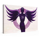 Sonja Ariel von Staden Kunstdruck Leinwand / 30x20 cm Energiebild: Kristall-Sternentor Erzengel Zadkiel und Amethyst - Kunstdruck