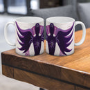 Sonja Ariel von Staden Kunstdruck Tasse / 325 ml Energiebild: Kristall-Sternentor Erzengel Zadkiel und Amethyst - Kunstdruck