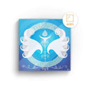 Sonja Ariel von Staden Kunstdruck Acrylglas-Bild / 20x20 cm Energiebild: Kristall-Sternentor von Erzengel Gabriel und Larimar - Kunstdruck