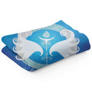 Sonja Ariel von Staden Kunstdruck Decke / 150x100 cm Energiebild: Kristall-Sternentor von Erzengel Gabriel und Larimar - Kunstdruck