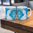 Sonja Ariel von Staden Kunstdruck Tasse / 325 ml Energiebild: Kristall-Sternentor von Erzengel Gabriel und Larimar - Kunstdruck