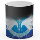 Sonja Ariel von Staden Kunstdruck Tasse / 325 ml (Thermoeffekt) Energiebild: Kristall-Sternentor von Erzengel Gabriel und Larimar - Kunstdruck