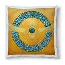 Sonja Ariel von Staden Kunstdruck Kissen / 40x40 cm Energiebild: Kristall-Sternentor von Erzengel Metatron und Smaragd - Kunstdruck