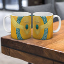 Sonja Ariel von Staden Kunstdruck Tasse / 325 ml Energiebild: Kristall-Sternentor von Erzengel Metatron und Smaragd - Kunstdruck