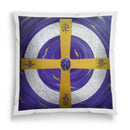 Sonja Ariel von Staden Kunstdruck Kissen / 40x40 cm Energiebild: Kristall-Sternentor von Erzengel Michael und Lapislazuli - Kunstdruck