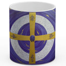 Sonja Ariel von Staden Kunstdruck Tasse / 325 ml (Variation 1) Energiebild: Kristall-Sternentor von Erzengel Michael und Lapislazuli - Kunstdruck