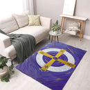 Sonja Ariel von Staden Kunstdruck Teppich / 140x90 cm Energiebild: Kristall-Sternentor von Erzengel Michael und Lapislazuli - Kunstdruck