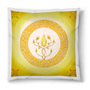 Sonja Ariel von Staden Kunstdruck Kissen / 40x40 cm Energiebild: Kristall-Sternentor von Erzengel Sandalphon und Goldberyll - Kunstdruck