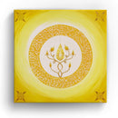 Sonja Ariel von Staden Kunstdruck Leinwand / 20x20 cm Energiebild: Kristall-Sternentor von Erzengel Sandalphon und Goldberyll - Kunstdruck