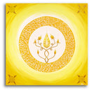 Sonja Ariel von Staden Kunstdruck Poster / 50x50 cm Energiebild: Kristall-Sternentor von Erzengel Sandalphon und Goldberyll - Kunstdruck