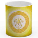 Sonja Ariel von Staden Kunstdruck Tasse / 325 ml (Variation 1) Energiebild: Kristall-Sternentor von Erzengel Sandalphon und Goldberyll - Kunstdruck