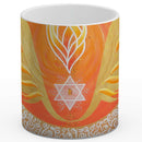 Sonja Ariel von Staden Kunstdruck Tasse / 325 ml (Variation 2) Energiebild: Kristall-Sternentor von Erzengel Uriel und Feueropal - Kunstdruck