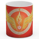 Sonja Ariel von Staden Kunstdruck Tasse / 325 ml (Variation 1) Energiebild: Kristall-Sternentor von Erzengel Uriel und Feueropal - Kunstdruck