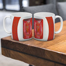 Sonja Ariel von Staden Kunstdruck Tasse / 325 ml Energiebild: Kristall-Sternentor von Mars und Granat - Kunstdruck