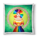 Sonja Ariel von Staden Kunstdruck Kissen / 40x40 cm Energiebild: Sternentor der Achtsamkeit - Kunstdruck