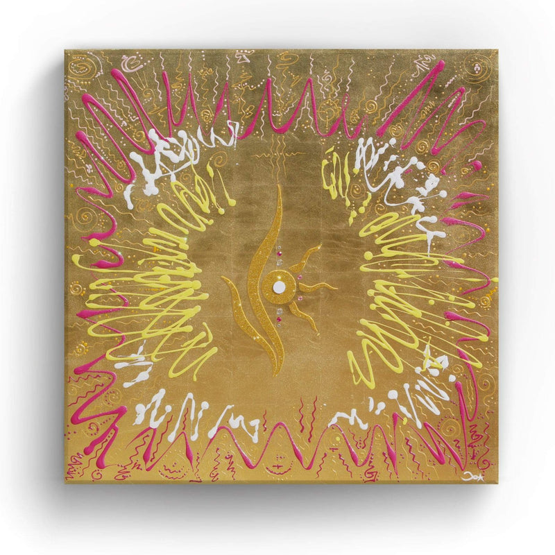 Sonja Ariel von Staden Kunstdruck Leinwand / 20x20 cm Energiebild: Sternentor der Frequenzanhebung - Kunstdruck