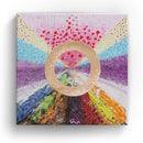 Sonja Ariel von Staden Kunstdruck Leinwand / 20x20 cm Energiebild: Sternentor der Gefühle - Kunstdruck