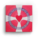 Sonja Ariel von Staden Kunstdruck Leinwand / 20x20 cm Energiebild: Sternentor der HerzensKlarheit  - Kunstdruck