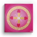 Sonja Ariel von Staden Kunstdruck Leinwand / 20x20 cm Energiebild: Sternentor der Selbsterkenntnis - Kunstdruck