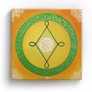 Sonja Ariel von Staden Kunstdruck Leinwand / 20x20 cm Energiebild: Sternentor der Selbstverantwortung - Kunstdruck