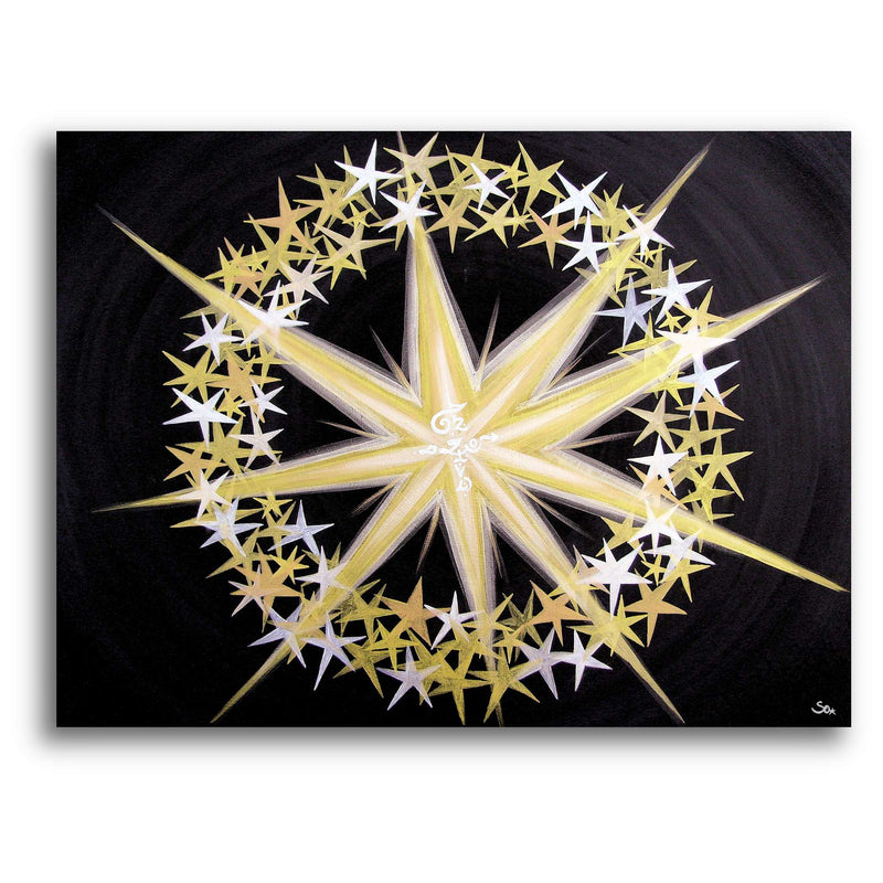 Sonja Ariel von Staden Kunstdruck Leinwand / 40x30 cm Energiebild: Sternentor des Diamanten - Kunstdruck