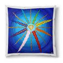 Sonja Ariel von Staden Kunstdruck Kissen / 40x40 cm Energiebild: Sternentor Erzengel Ariel - Kunstdruck