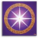 Sonja Ariel von Staden Kunstdruck Poster / 50x50 cm Energiebild: Sternentor Hier + Jetzt - Kunstdruck