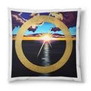 Sonja Ariel von Staden Kunstdruck Kissen / 40x40 cm Energiebild: Sternentor Licht am Horizont - Kunstdruck