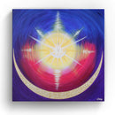 Sonja Ariel von Staden Kunstdruck Leinwand / 60x60 cm Energiebild: Sternentor Neues Licht auf Erden - Kunstdruck