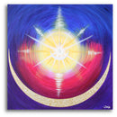 Sonja Ariel von Staden Kunstdruck Poster / 50x50 cm Energiebild: Sternentor Neues Licht auf Erden - Kunstdruck