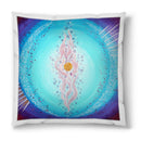 Sonja Ariel von Staden Kunstdruck Kissen / 40x40 cm Energiebild: Sternentor SchöpfungsLicht der göttlichen Reinigung - Kunstdruck