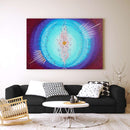 Sonja Ariel von Staden Kunstdruck Leinwand / 75x50 cm Energiebild: Sternentor SchöpfungsLicht der göttlichen Reinigung - Kunstdruck