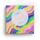 Sonja Ariel von Staden Kunstdruck Leinwand / 20x20 cm Energiebild: Sternentor Schöpfungslicht des Potentials- Kunstdruck